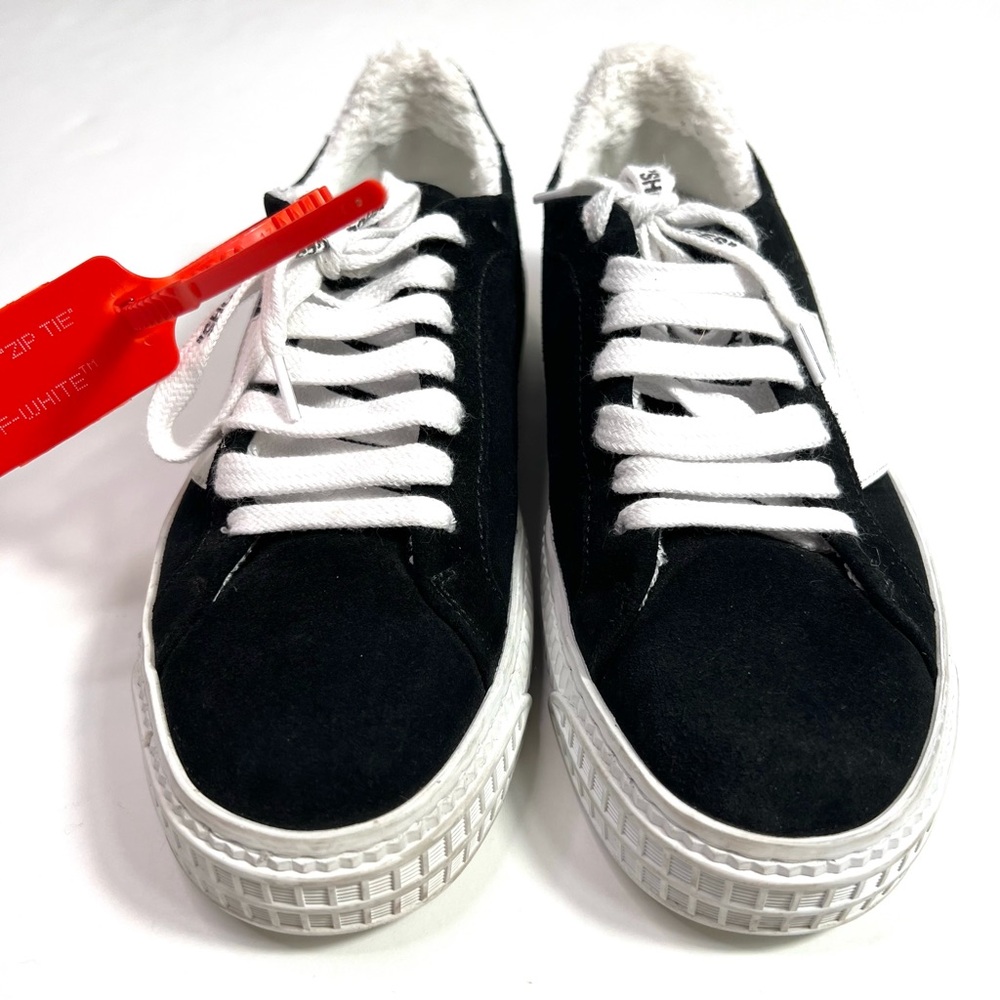 Off-White Arrow Black and White Suede Zip Tie Sneakers Size 35 - Picture 5 of 15